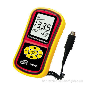 Coating/Film Thickness Gauge/Meter with Range of 0-180mm, LCD Backlight Display